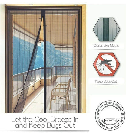 Mesh Screen Net Magnetic Foldable Anti Mosquito Door Curtains