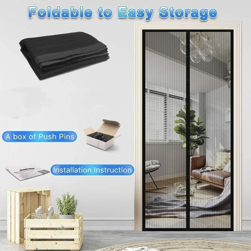 Mesh Screen Net Magnetic Foldable Anti Mosquito Door Curtains