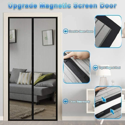 Mesh Screen Net Magnetic Foldable Anti Mosquito Door Curtains
